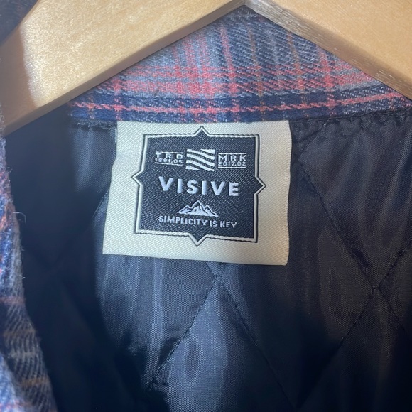 Visive The Jacob Quilted Mens Button Down Flannel Jacket - Picture 14 of 17